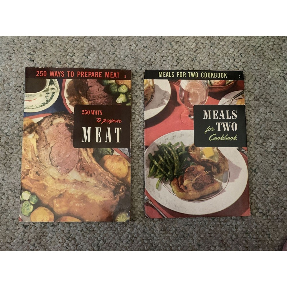Vintage Lot of 3:250 WAYS Poultry, Meat, Meals For 2 By Ruth Berolzheimer, 1950s